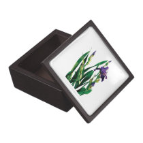 Purple Iris and Buds premium gift boxes