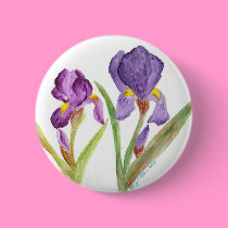 Purple Iris buttons by eelkat Purple Iris buttons