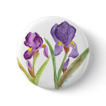 Purple Iris buttons by eelkat Purple Iris buttons