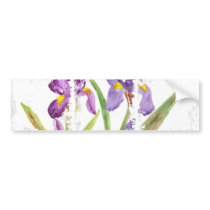 Purple Iris by EelKat bumper stickers by eelkat Purple Iris by EelKat bumper stickers