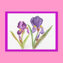 Purple Iris by EelKat postcards