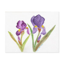 Purple Iris by EelKat postcards by eelkat Purple Iris by EelKat postcards