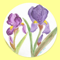 Purple Iris by EelKat stickers