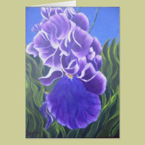 Purple Iris cards by blumoonart Purple Iris cards