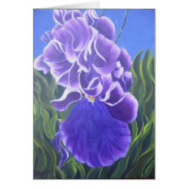 Purple Iris cards by blumoonart Purple Iris cards