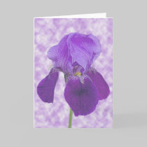 Purple Iris Card cards