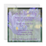 Purple Iris Custom Birthday Party Invitations