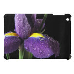 Purple Iris Dewdrop Macro ipad mini case Flower