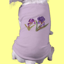 Purple Iris pet clothing