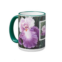 Purple Iris Family & Friends Mug - Customized by SherryHolderHunt Purple Iris Family & Friends Mug - Customized