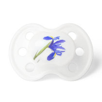 Purple Iris Flower Baby Pacifiers