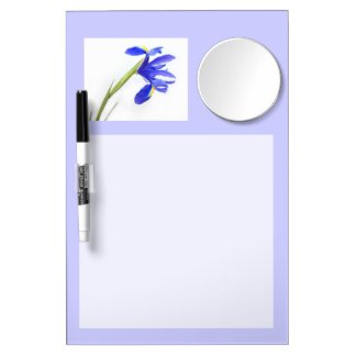 Purple Iris Flower Dry Erase Boards