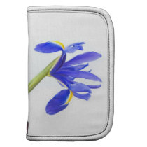 Purple Iris Flower Folio Planners