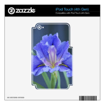 Purple Iris flower iPod Touch 4G Skin