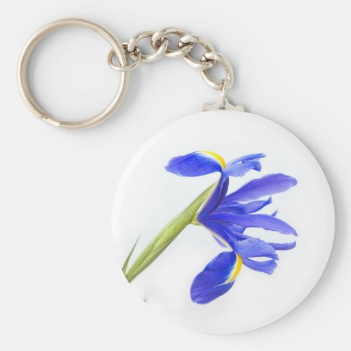 Purple Iris Flower Keychain Zazzle