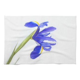 Purple Iris Flower Kitchen Towel