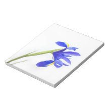 Purple Iris Flower Memo Notepads