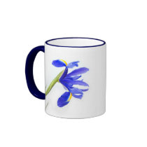 Purple Iris Flower Coffee Mugs