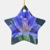 Purple Iris flower Ornament