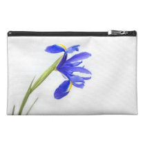 Purple Iris Flower Travel Accessory Bag