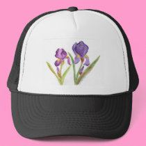 Purple Iris hats