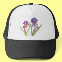 Purple Iris hats by eelkat Purple Iris hats