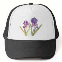 Purple Iris hats by eelkat Purple Iris hats