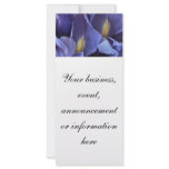 Purple Iris Invitation ir Event Rack Card