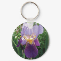 Purple Iris keychains by Firecrackinmama Purple Iris keychains