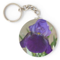 Purple Iris Keychains
