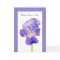Purple Iris Mother's Day Card