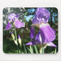 Purple Iris Mousepad by 3girlswasenough Purple Iris Mousepad