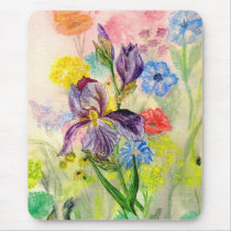 'Purple Iris' Mousepad by picklelillysdad 'Purple Iris' Mousepad
