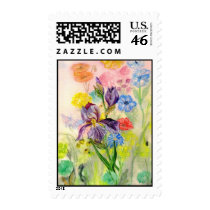 Purple Iris Postage postage