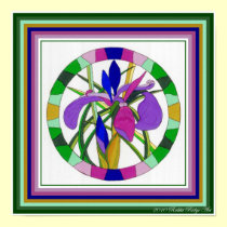 Purple Iris Print posters