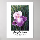 Purple Iris Print - Customized
