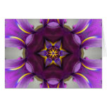 Purple Iris Star Mandala Cards