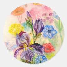 'Purple Iris' Sticker