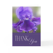 Purple Iris Thank You card by aslentz Purple Iris Thank You card