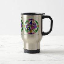 Purple Iris Travel Mug mugs