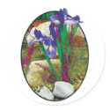 Purple Irises by Stream sticker