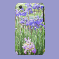 Purple Irises iPhone 3 case casemate cases