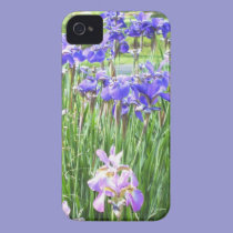 Purple Irises iPhone 4 case casemate cases