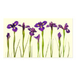 Purple Irises - Iris Flower Customized Template Business Card Template