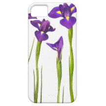 Purple Irises - Iris Flower Customized Template iPhone 5 Cover