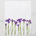 Purple Irises - Iris Flower Customized Template Flyer