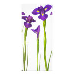 Purple Irises - Iris Flower Customized Template Rack Card