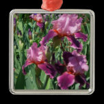 Purple Irises Ornament