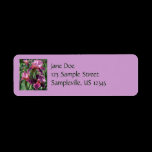 Purple Irises Return Address Label