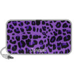Purple Jaguar Pattern Speakers